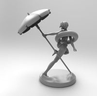 F509 - Anime Character, Ghost in the Shell Waifu, Bikini and Standand version, STL 3D model design download print files