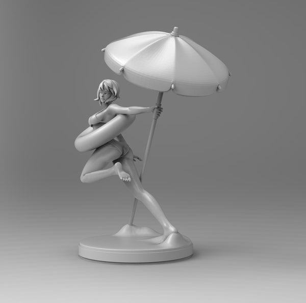 F509 - Anime Character, Ghost in the Shell Waifu, Bikini and Standand version, STL 3D model design download print files