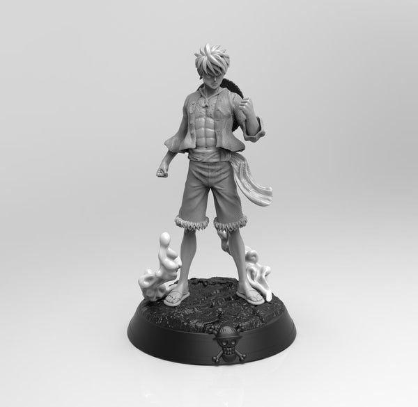 A564 - Anime character design, The monkey bouncer, STL 3D model design print download files