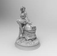 F517 - Comics character, Sexy Starwars Girl 2 with shorthair , STL 3D model design download print files