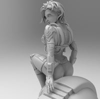 F517 - Comics character, Sexy Starwars Girl 2 with shorthair , STL 3D model design download print files