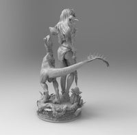 F515 - Savage Rogue with dinasour raptor , STL 3D model design download print files