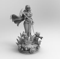 F518 - S.White and the zombie dwarf, STL 3D model design print download files