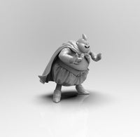 A666 - Anime character design, The Fat slimmy guy, STL 3D model design print download files