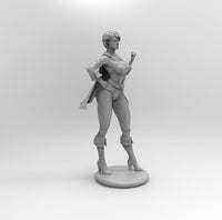 F438 - Sexy Female Power Girl, Comic character statue, STL 3D model design print download files