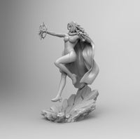 F432 - Superheroes character design, Female character Scarlet witchii, STL 3D model design print download file