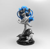E272 - Games character design, The Felicio Cat with blue hair, STL 3D model design print download files