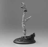 A572 - Movie character design, Jedi training with Green old alien, STL 3D model design print download files
