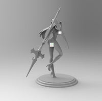 F444 - Genshin impact Rosariao, Games character Waifu design ( NSFW ) , STL 3D model design print download files