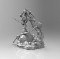 A578 - Comic character design, The Death stroke with katana, STL 3D model design print download files