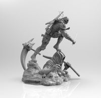A578 - Comic character design, The Death stroke with katana, STL 3D model design print download files