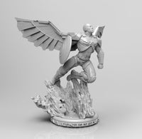 A577 - Comic character design, The mecha bird Falcon, STL 3D model design print download files