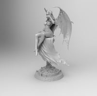 F445 - SexySuccubus with human form ( Include Demon form ) , STL 3D model design print download file
