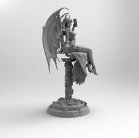 F445 - SexySuccubus with human form ( Include Demon form ) , STL 3D model design print download file