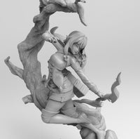 F441 - Waifu Goblin slayer archer chatacter design, STL 3D model design print download file