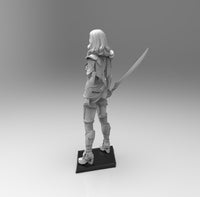 E271 - Comic character design, The green face female character, STL 3D model design print download files
