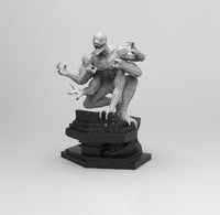 A599 - Comic character design, Spider Doppelganger with six arms, STL 3D model design print download files