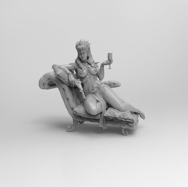 F474 - Movies character design, The Thejah Thonis Sexy character statue, STL 3D model design print download files