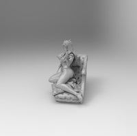 F474 - Movies character design, The Thejah Thonis Sexy character statue, STL 3D model design print download files