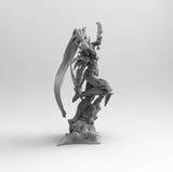 B113 - Elf Huntress with two blade, Games Character STL 3D model print download file