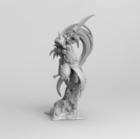 B113 - Elf Huntress with two blade, Games Character STL 3D model print download file