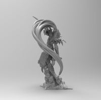 B113 - Elf Huntress with two blade, Games Character STL 3D model print download file