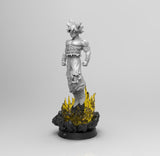 A593 - Anime character design, The yellow hair Wu Kong in energy form, STL 3D model design print download files