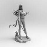 F524 - Hot Comics Character heroes  , Psylocke design statue with two poses , STL 3D model print download files