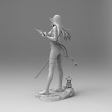 F524 - Hot Comics Character heroes  , Psylocke design statue with two poses , STL 3D model print download files
