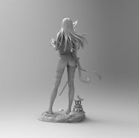 F524 - Hot Comics Character heroes  , Psylocke design statue with two poses , STL 3D model print download files
