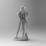 F524 - Hot Comics Character heroes  , Psylocke design statue with two poses , STL 3D model print download files