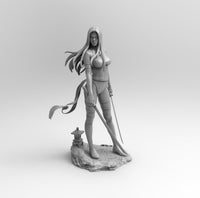 F524 - Hot Comics Character heroes  , Psylocke design statue with two poses , STL 3D model print download files