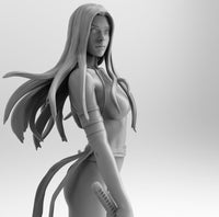 F524 - Hot Comics Character heroes  , Psylocke design statue with two poses , STL 3D model print download files