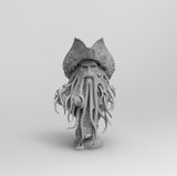A441 - Captain Octopus Bust Statue , Movie Character STL 3D model design print download files