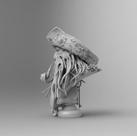 A441 - Captain Octopus Bust Statue , Movie Character STL 3D model design print download files