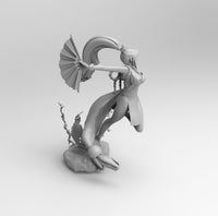 A587 - S and K Character, Mai Shira Mui Female design statue, STL 3D model design print download files