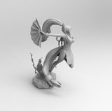 A587 - S and K Character, Mai Shira Mui Female design statue, STL 3D model design print download files