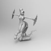 A587 - S and K Character, Mai Shira Mui Female design statue, STL 3D model design print download files
