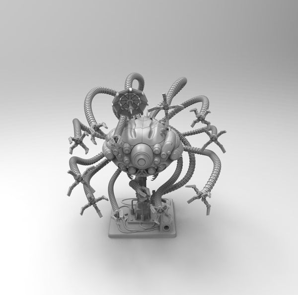 A588 - Movie Character design, Matrix defender octopus, STL 3D model design print download file
