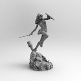 F535 - Comics Superheroes , Wondar Woman design Statue, STL 3D model design print download file