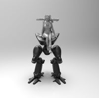 E259 - NSFW Cyborg girl design, Hot and sexy girl with robot, STL 3D model design print download files