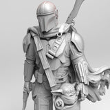 A311 - Starwars Mandalorian, movie character, games character, master yoda, STL 3D Model design print download files