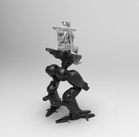 E259 - NSFW Cyborg girl design, Hot and sexy girl with robot, STL 3D model design print download files