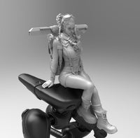 E259 - NSFW Cyborg girl design, Hot and sexy girl with robot, STL 3D model design print download files