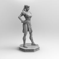 F537 - Games Character design statue, Chun li Statue STL 3D model design print download file