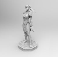 F537 - Games Character design statue, Chun li Statue STL 3D model design print download file