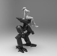 E259 - NSFW Cyborg girl design, Hot and sexy girl with robot, STL 3D model design print download files