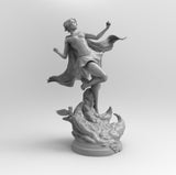 F522 - 2head / 4pose Version of Comic Heroes, Cute Shorthair Superwomen, STL 3D model design print download file