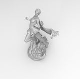 F522 - 2head / 4pose Version of Comic Heroes, Cute Shorthair Superwomen, STL 3D model design print download file