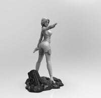 A611 - Comic Character design, The Widow Waifu hot body, STL 3D model design print download files
